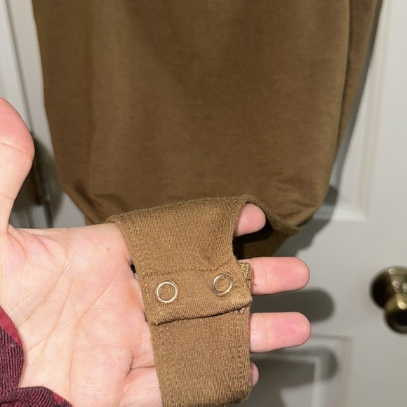 Good American Modern Tank Bodysuit Sepia/Brown Square Neck Thong Size XL (4) - Picture 4 of 6